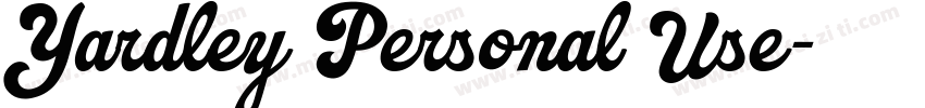 Yardley Personal Use字体转换